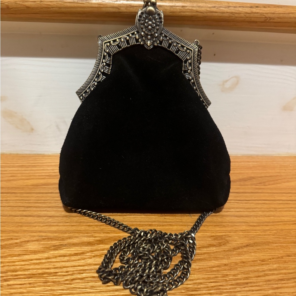 House of Harlow 1960 suede chain link crossbody bag